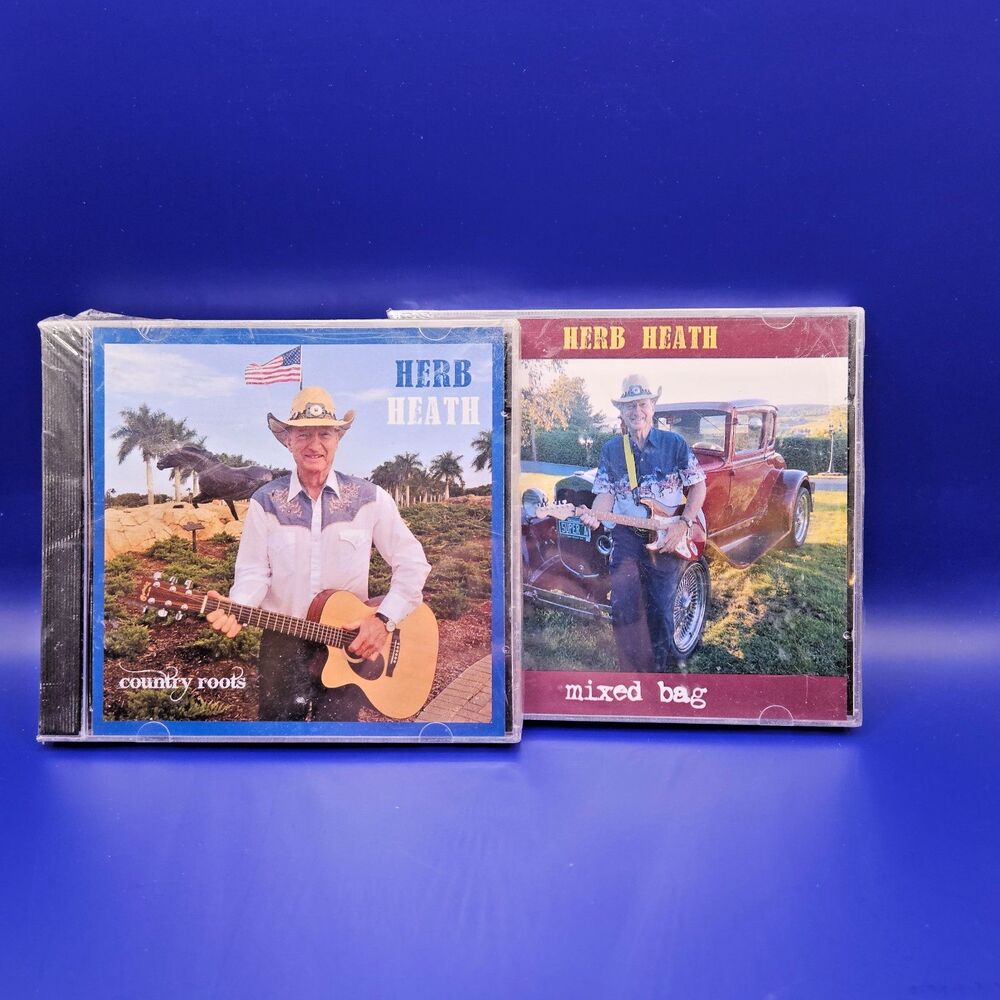 Herb Heath Lot of 2 CDs - Montpelier Vermont Country Artist - check pics